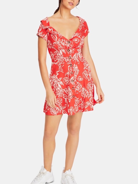 Free People Dresses & Skirts - Free People A Thing Called Love Linen Mini Dress - 2